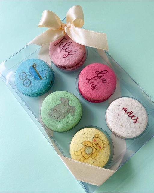 Caixa PVC c/ Berço p/ 06 Macarons