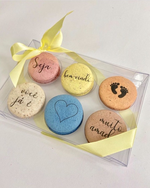 Caixa PVC c/ Berço p/ 06 Macarons - Imagem 4