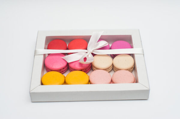 Caixa Luxo Prime para 12 macarons quadrada