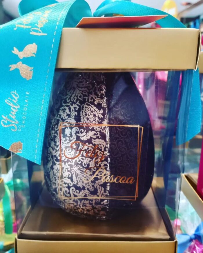 Caixa para ovo de páscoa retangular com visor - Imagem 3